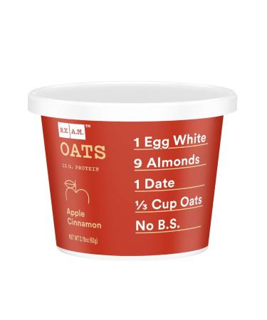 RXBAR, Rx A.M. Oats, Apple Cinnamon, 12ct, 2.18oz Cups, 12 Gluten Free Oatmeal Cups