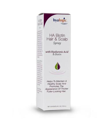 Hyalogic Biotin Hair Thickening Spray with Hyaluronic Acid - Promotes Thicker, Fuller Hair and Healthy Scalp | Clean Ingredients | Fragrance-Free | Gluten & Cruelty Free - 4 fl oz - Buy Online on SooperMarket.com