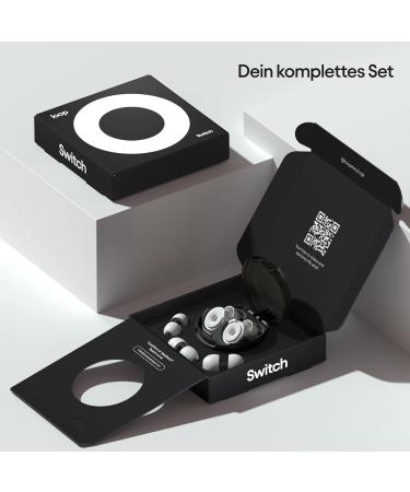 Loop Switch Noise-Reducing Earplugs - 3 Modes | Reusable White | Perfect for Travel Concerts Sport & Noise Sensitivity - Buy Online on SooperMarket.com