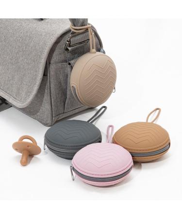 WeSweet Silicone Pacifier Box Set - On-the-Go 2-Pack (Purple & Pink) | Perfect for Travel & Baby Essentials - Buy Online on SooperMarket.com