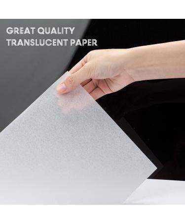 Transfer Paper Tracing Paper for Drawing Trace Paper - PSLER 240 Sheets White Translucent Tracing Paper with 5Pcs Pencil on Artist Lettering Sketch Drawing for Pencil Ink Markers A4 Size 8.5 X 11 Inch 240PCS White tracing - Buy Online on SooperMarket.com