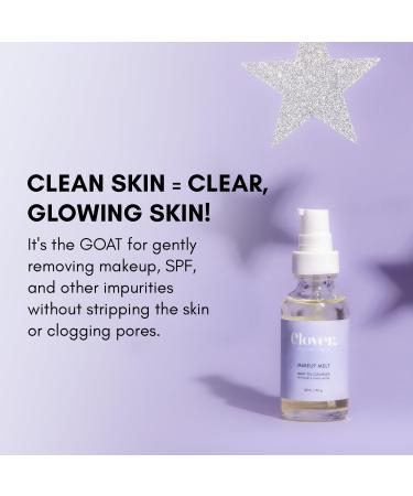 Clover Makeup Melt Milky Cleansing Oil | Gentle Skin-Friendly & Residue-Free Makeup Remover | Cruelty-Free & Vegan - Buy Online on SooperMarket.com