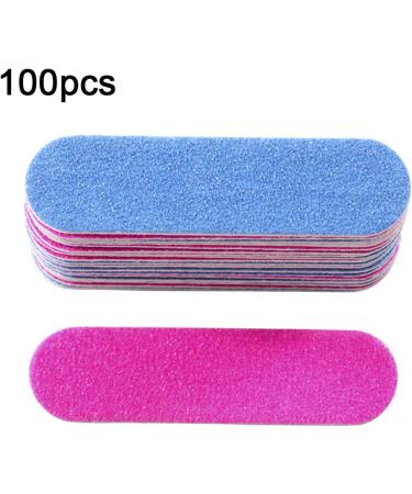Dajidafu 100 Pieces Sandpaper Nail File Lightweight Wear-resistant Double Sided Crystal Polishing File Cosmetic Pedicure Manicure - Buy Online on SooperMarket.com