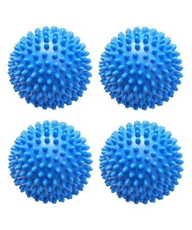 KOMUNJ 6 Pieces Dryer Ball Washing Ball for Washing Machine Balls for Fluffy Laundry Reusable Dryer Balls Laundry Tumble Dryer Drying Ball (Blue)