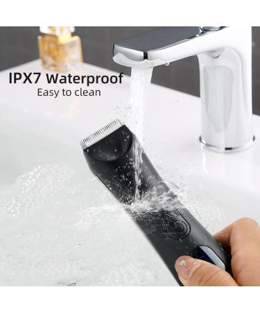 MAYiT Hair Clippers for Men - Waterproof Body Trimmer & Shaver with Replaceable Ceramic Blade | Groin & Ball Groomer - Buy Online on SooperMarket.com