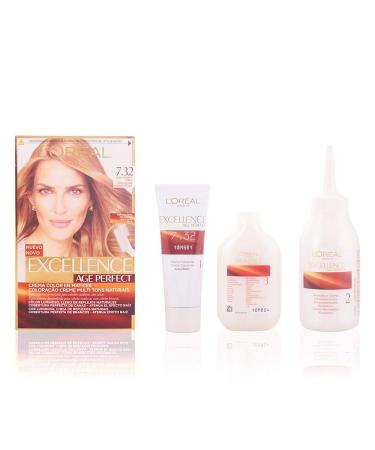 L'Oreal Excellence Age Perfect Colouring Number 7/32 Rubio Dorado Perla 7.302 Golden Pearl Blonde 1 count (Pack of 1)