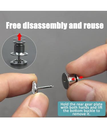 Qkari Adjustable Jean Button Pins - No Sewing Required - White Pearl - Buy Online on SooperMarket.com