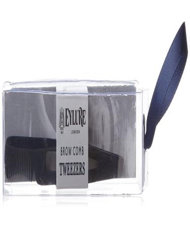 Eylure Brow and Lash Implement Slant Tip Tweezer with Comb
