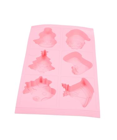 Fruit Cake Mold Silicone Molds Santa Cake Mold Baby Feet Mold Ice Cube Mold 3D Silicone Mold Gummy Mold Candy Molds Cream Cake Mold Dessert DIY Supply Silica Gel to Bake Sample 32X18CM