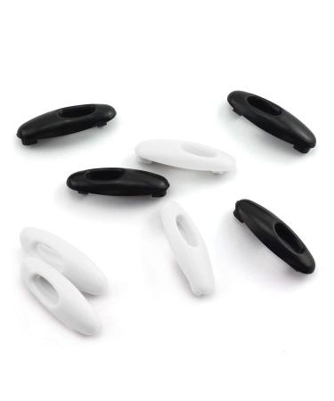 NX Garden Hijab Pin 8 PCS Muslim Women Hijab Hijab Sari Pins Black and White Safety Pins Plastic Scarf Clip