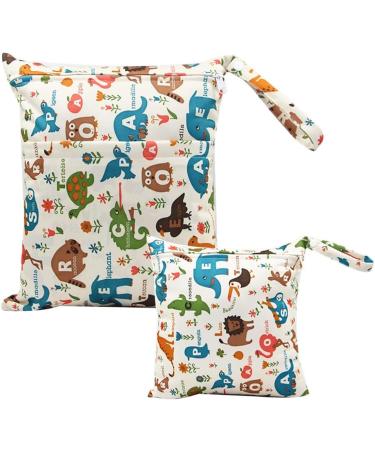 Egurs Diaper Bag Wetbag Large & Medium Eco-Friendly Animal & Plant Design | Perfect for On-the-Go Parents | International Shipping Available - Buy Online on SooperMarket.com