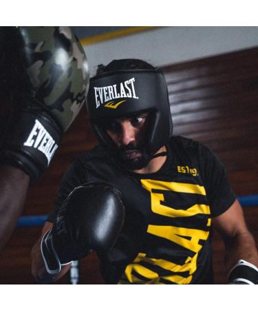 Everlast Everfresh Head Gear Black - Ultimate Protection for Boxing and MMA - Buy Online on SooperMarket.com