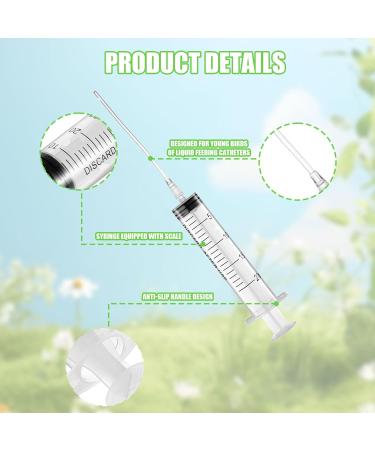 Buy Baby Bird Feeding Syringe - 1 Piece Dispenser with 20 Sterile Hoses for Small Animals Kittens & Puppies - Ideal for Scientific & Industrial Labs - Buy Online on SooperMarket.com
