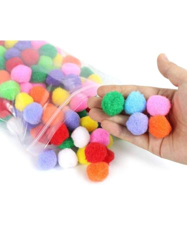 Pompoms for Crafts 200pcs - 1 Small Pom Poms for DIY Decoration Projects - Buy Online on SooperMarket.com