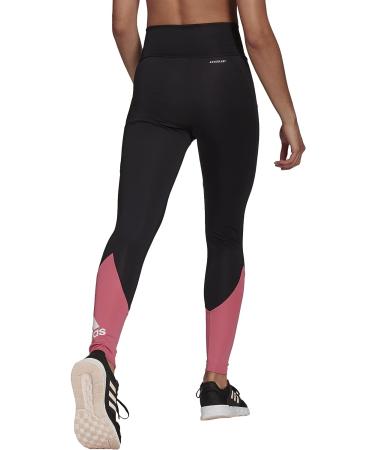 adidas Women's Big Logo Sport Tights - Small - Black/Rose Tone/White - Buy Online on SooperMarket.com