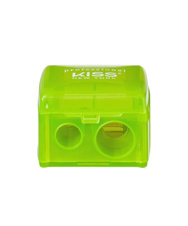 kiss new york Professional Duo Pencil Sharpener  Convenient  Essential Tool for Eye liner  Lip liner  Sharpens  Easy To Clean  Compact (Sharpener)