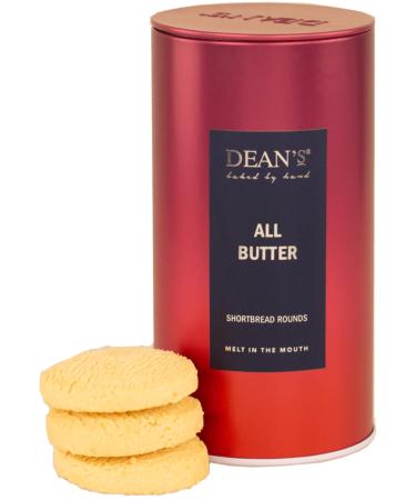 Deans Scottish All Butter Original Shortbread Biscuits - An Attractive Reusable Tin Of Luxury Crumbly Rounds. 150g Irresistible Cookies Slowly Baked By Hand To An Original Recipe.