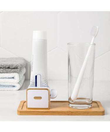 Ecoriendly Toothpaste Tube Squeezer Cream Tube Squeezer Wall-Mounted Toothpaste Dispenser for Toothpaste Cream Foam White - Buy Online on SooperMarket.com