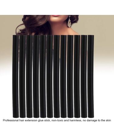 Hot Glue Stick Set of 12 Hot Melt Glue Stick Professional Hair Extensions Keratin Gun Bond Stick Glue Hair Extensions(Black) - Buy Online on SooperMarket.com