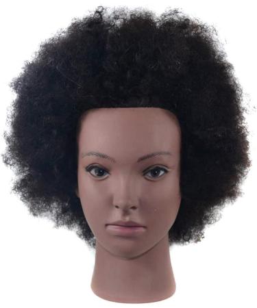 Adjustable Female Tailor Puppet Hairdresser Training Head - Black Mannequin for Cosmetics & Salon Displays - Buy Online on SooperMarket.com