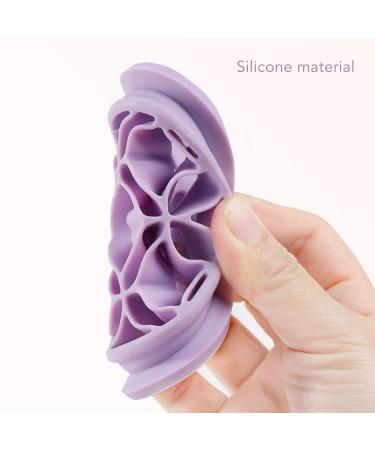 Foldable Silicone Makeup Brush Cleaning Mat & Hanging Drying Net - Compact Efficient Organizer in Purple | Multi-Purpose Beauty Tool for Easy Storage - Buy Online on SooperMarket.com