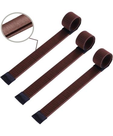 3 Pcs Fast Bun Maker - Easy Snap Doughnut Styling for Girls & Women (Brown) - Buy Online on SooperMarket.com