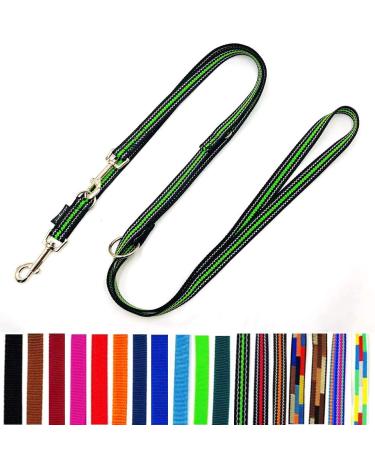 Dog linen duplicate 2m / 2.40m / 2.80m / 3.50m / 5m large dogs 20mm / 25mm (Vegas (S-gray-neon green) 25mm 2.80m) Vegas (S-gray-neon green) 25mm 2.80m