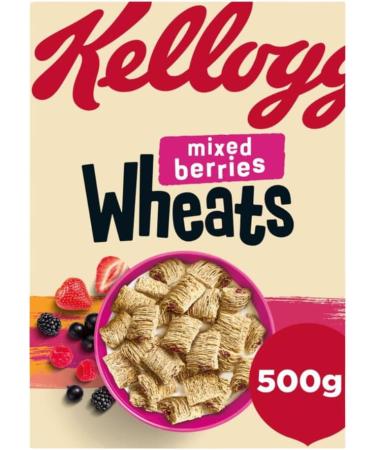 Breakfast Cereal Bundle Containing Kellogg's Blueberry Wheats 500g & Mixed Berries Wheats 500g (2 Pack) - Buy Online on SooperMarket.com