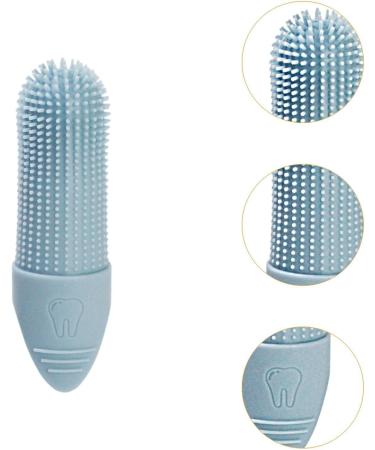 JISADER Pet Oral Care Finger Brush for Dogs and Cats - Gentle Tool Blue - Buy Online on SooperMarket.com