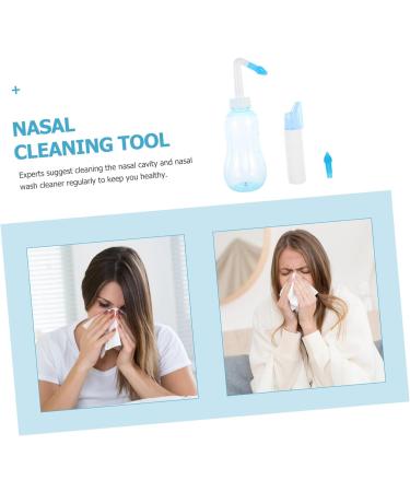 Nasal Cleaner for Adults - Portable Tea Kettle Plastic Cleaner Set for Sinus Rinse & Nose Flusher - Buy Online on SooperMarket.com