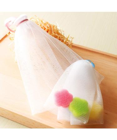 Shop Pieces Foam Net Facial Cleansing Shower Bubble Net - Easy Mesh Bag with Suspension Ring for Luxurious Cleansing - Buy Online on SooperMarket.com