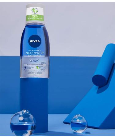 Nivea Double Effect Eye Make-Up Remover 125ml | Sensitive Eye Cleanser | Waterproof Makeup Remover (2 Pack) - Best for Gentle Makeup Removal - Buy Online on SooperMarket.com