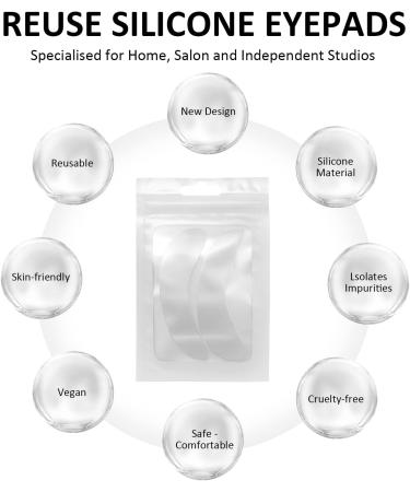 PERMANIA Lash Pads Eyelash Pads for Lash Extensions Eyelash Pads for Lash Lift Reusable Lash Pads Silicone Material for a Skin-Friendly Fit Cruelty-Free (White) - Buy Online on SooperMarket.com