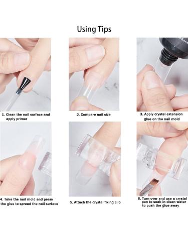 RDS 10Pcs Nail Tips Clip for Quick Polygel Nail Extensions - Manicure Nail Art Tool - Buy Online on SooperMarket.com