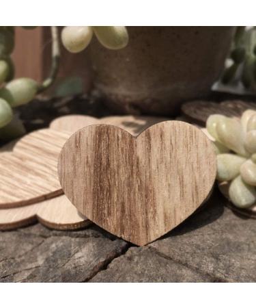 Y&K Homish Wooden Hearts Guest Book - Pack of 50 Blank Wood Signs for DIY Party Decor (Brown) - Buy Online on SooperMarket.com
