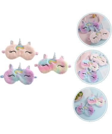 3pcs Unicorn Eye Patch Set - Travel and Sleeping Eye Mask, Animal Eye Shades and Blindfold for Chrismas Gifts - Buy Online on SooperMarket.com