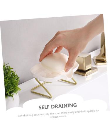 Anneome 1set Soap Drain Box Bar Soap Holder Travel Soap Holder Soap Drainer Soap Drip Kitchen Soap Rack Soap Case Ceramic Travel Container Sink Soap Holder Draining Soap Drain Rack Pp Tray - Buy Online on SooperMarket.com