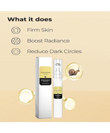 Snail Peptide Eye Cream with Snail Mucin + Niacinamide Eye Serum Roller Snail Eye Cream for Dark Circles and Puffy Eyes Under Eye Cream Anti Aging Anti Wrinkle Fine Lines Korean Skin Care - Buy Online on SooperMarket.com