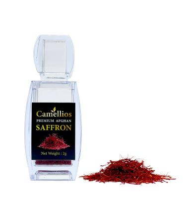 Saffron Premium Afghan Saffron 100% Natural Highest Grade Camellios 2 Grams