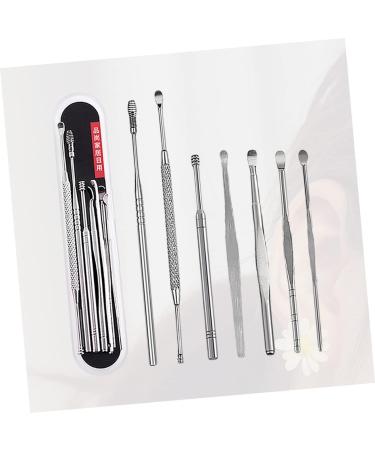KALLORY 7pcs Ear Picking Tool Set - 3 Sets Spring Ear Cleaning Tools - Silver Ear Care Set 12x1x1cm - Buy Online on SooperMarket.com