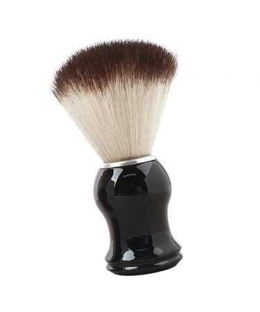 Harayaa men's shaving brush/shaving brush/portable professional gift for Father's Day/birthday/anti -slip handle soft bristle soap brush for salon and silver edge