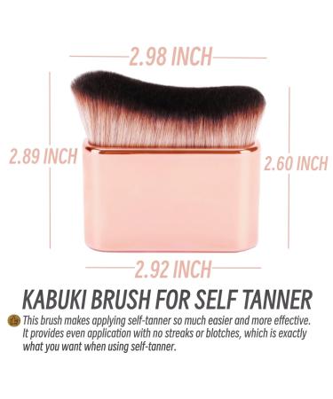 Self Tan Brush Kabuki - Best Body Makeup Brush for Self Tanner & Tanning Mousse | Liquid Foundation & Bronzer Applicator - Buy Online on SooperMarket.com