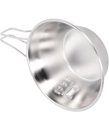 Plplaaoo Stainless Steel 304 Camping Bush Pot | Versatile Camping Cup & Bowl | Easy Clean Dishwasher Safe | Ideal for Hiking & Outdoor Adventures - Buy Online on SooperMarket.com