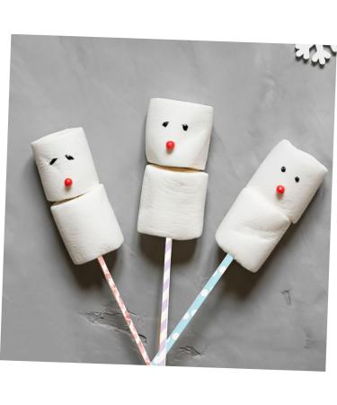 Mikinona 50pcs Marshmallow Stick Chocolate Candy Lollipops Candy Bars Lollipop Sticks Lollipop Packing Sticks Marshmallow Holder Sticks Manual Stirring Rod Chocolate Stick Dedicated Paper - Buy Online on SooperMarket.com