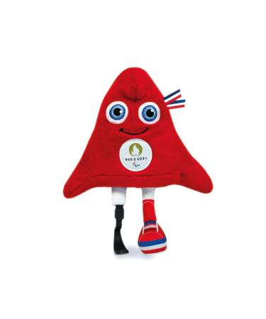Doudou et Compagnie JO2411 Olympic and Paralympic Mascot 25 cm para bag red