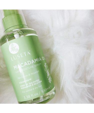 Luseta Macadamia Oil Hair Serum - Nourishing & Revitalizing for Normal & Dry Hair - 3.38oz | International Shipping Available - Buy Online on SooperMarket.com