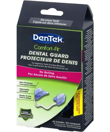 DenTek Comfort Fit Dental Guard - 2 Pack - Mouth Guard for Grinding Teeth Comfort-Fit Dental Guard - Buy Online on SooperMarket.com