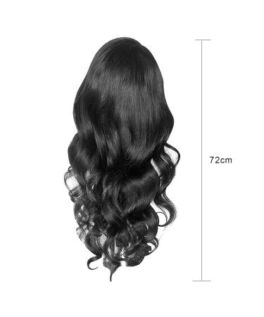 Long Curly Wig for African Ladies - Brazilian Style Middle Parting Hair Set - Buy Online on SooperMarket.com