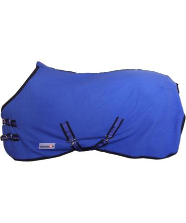 Buy RL24 Sweat Rug BASICLINE - Breathable Fleece Blanket with Cross Strap for Horses | Royal Blue 55cm - Ideal Transport Blanket - Buy Online on SooperMarket.com