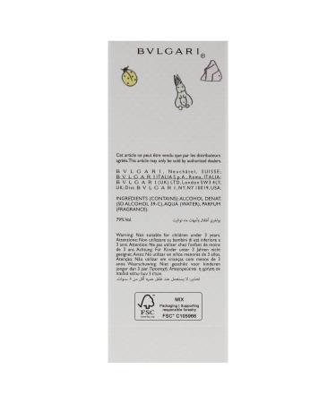 BVLGARI Petits et Mamans 3.4 oz Eau de Toilette Spray Fresh 3.4 Fl Oz (Pack of 1) - Buy Online on SooperMarket.com